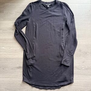 Athleta Black Long Sleeve Athleisure Dress Size Small